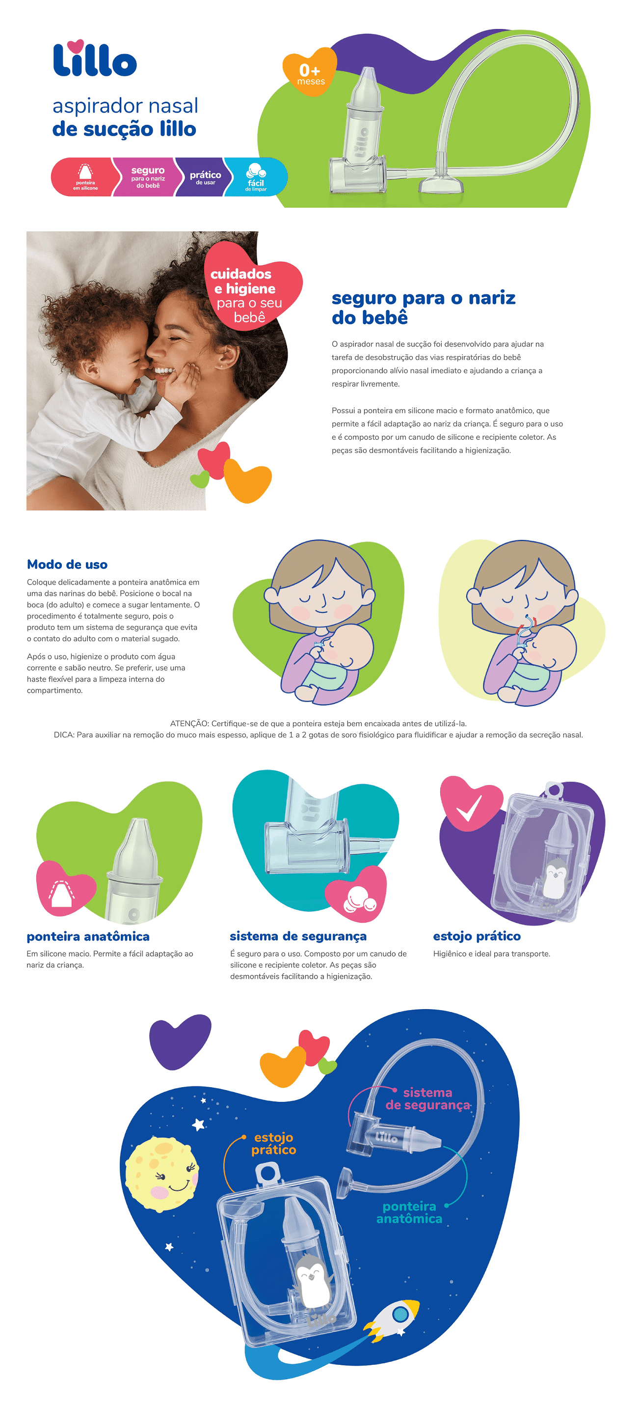 aspirador nasal de sucção